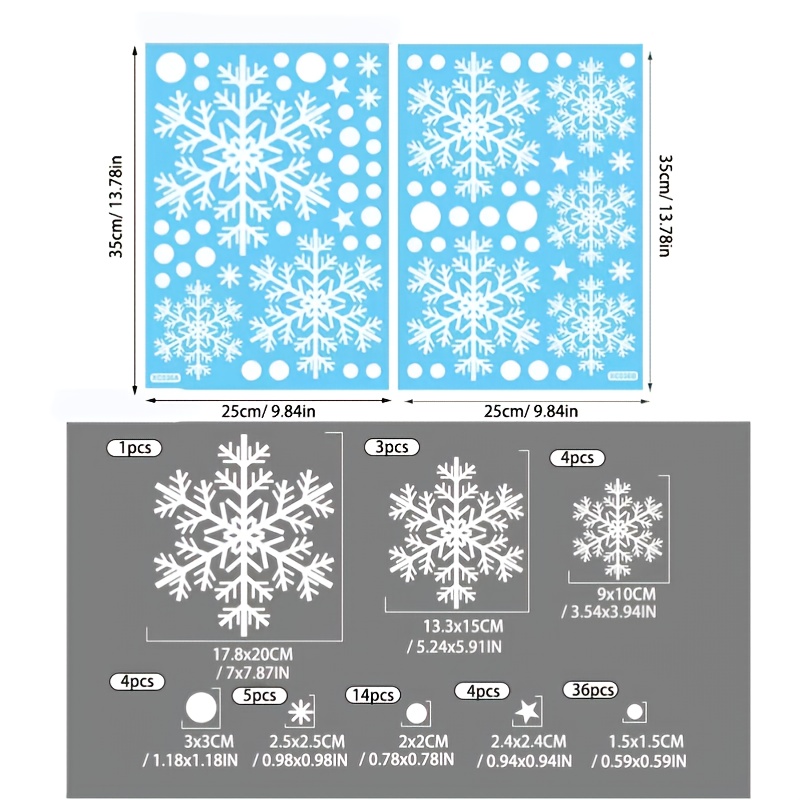 Festive Christmas Snowflake Stickers Perfect For - Temu