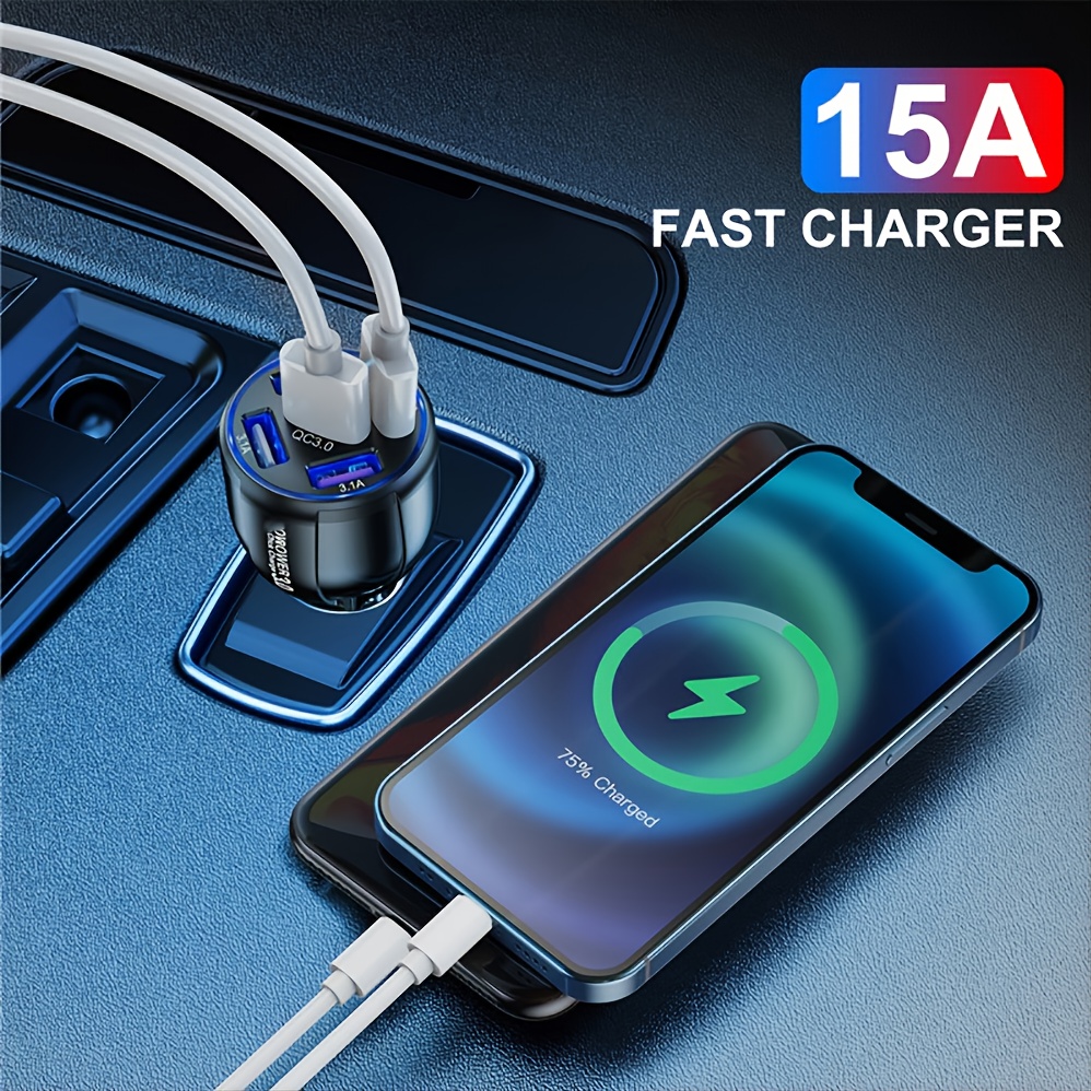 Chargeur Voiture Qc3.0 Usb Prise Usb Double Port 9v ~ 32v 36w