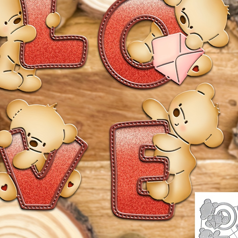 

Original Lovely Valentines Days Hugs Love Metal Cutting Dies Cut Die Birthday Wedding Decoration Scrapbook Paper Craft Mould Diy Scrapbooking & Stamping Stencils Supplies