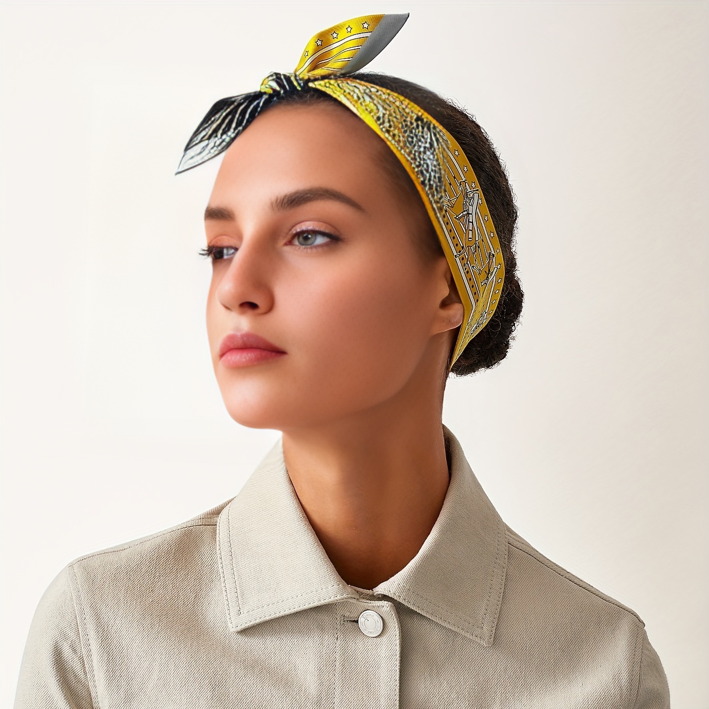 Fashion Women Scarves Twilly Ribbon Tied The Bag Handle Decoration Ribbon  Scarf Neckerchief Headband Head Neck Scarves