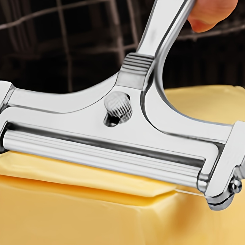 

1pc Adjustable Cheese Slicer - Easily Cut Perfectly Thin Or Thick , For Restaurant Use