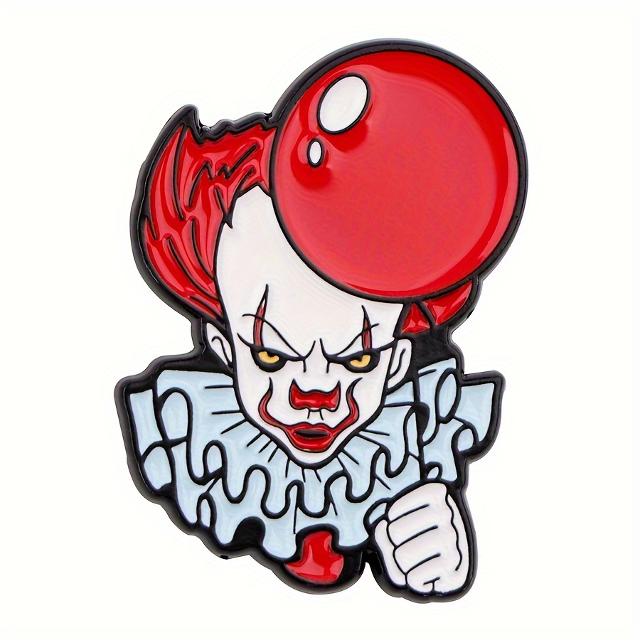 

Clown Enamel Collar Pin - Alloy Badge For Backpacks And Clothes, Gift Creative Pin For Backpacks