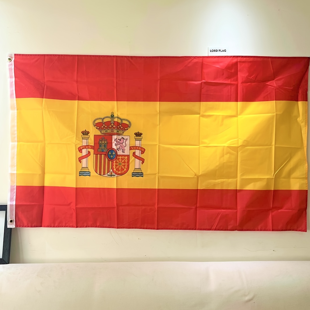 Bandera de España, bandera española, 100 pies/76 unidades de banderines  nacionales del mundo del país, suministros de decoración de fiesta para  Juegos