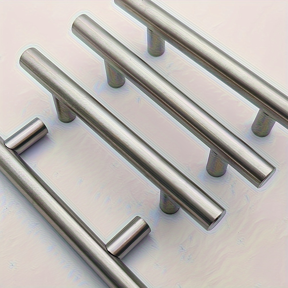 

30pcs/50pcs 5in/127mm Hollow Stainless Steel Cabinet Handles, Drawer Pulls With 76mm Hole Pitch, Modern Drawer Handles For Kitchen Cupboard Door, Bathroom Cabinet Hardware