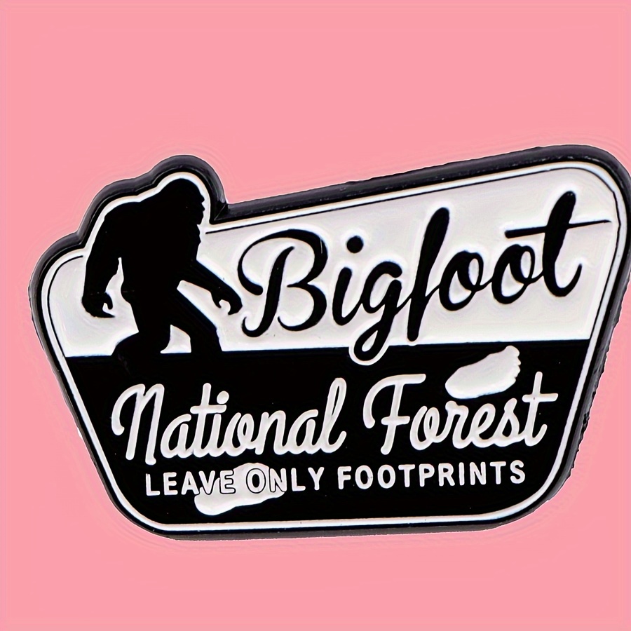 

Bigfoot Enamel Pin - Leave Only - 1.29" X 0.78" - 5g - Dmlsky Brand