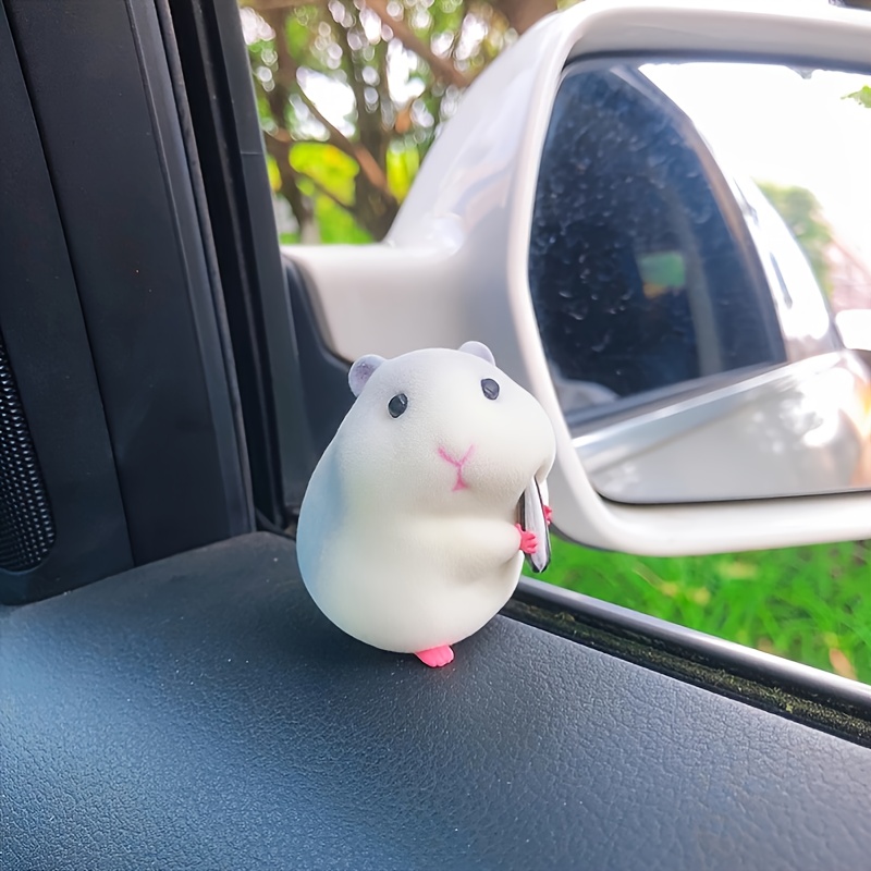 Cute Anime Stealing Hamster Car Interior Decoration Gourmet - Temu