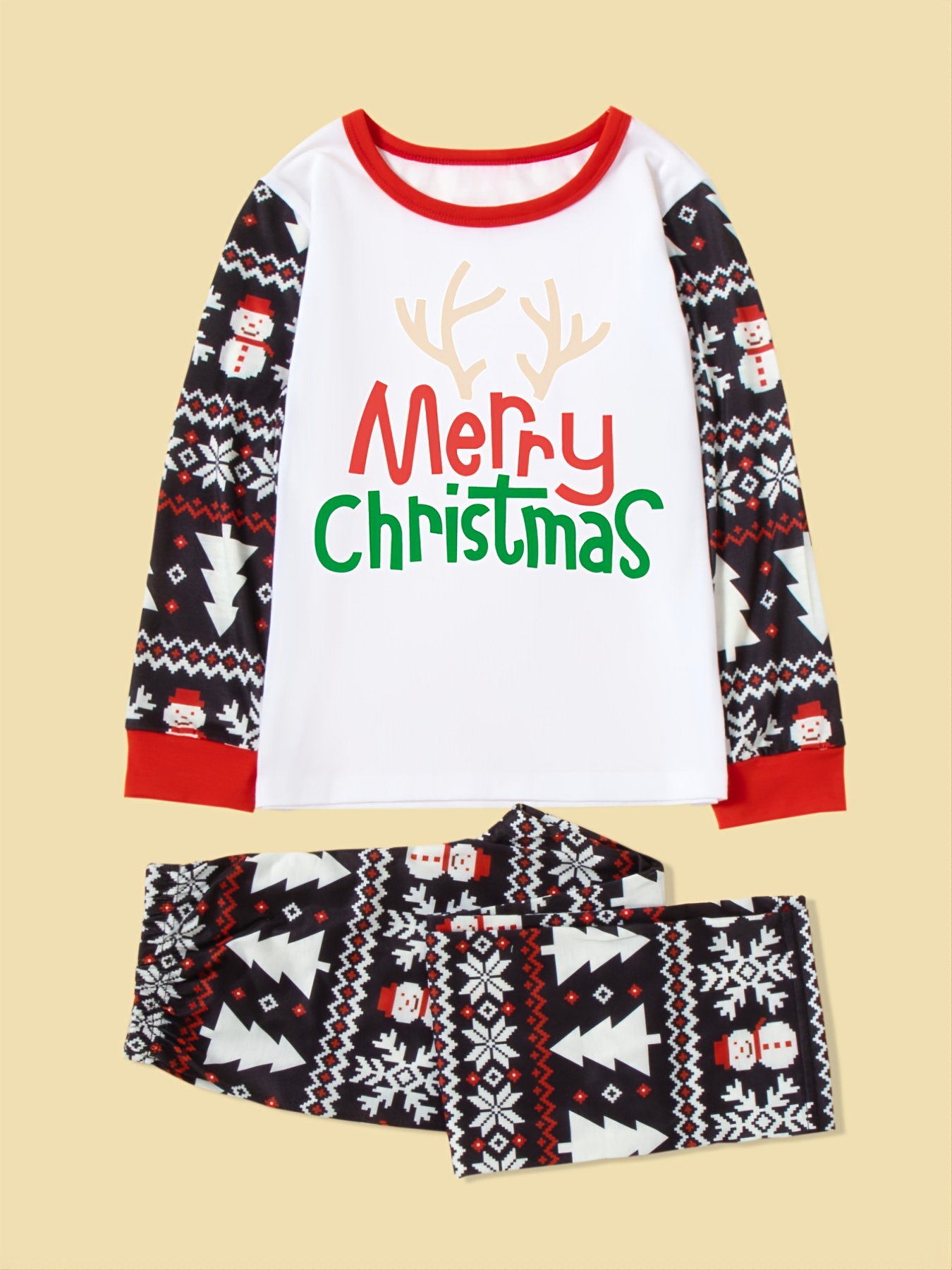 Mom Set, Christmas Family Matching Pajamas Outfits, Christmas Matching  Sleepwear Family Sweaters 2022 Winter Nightwear