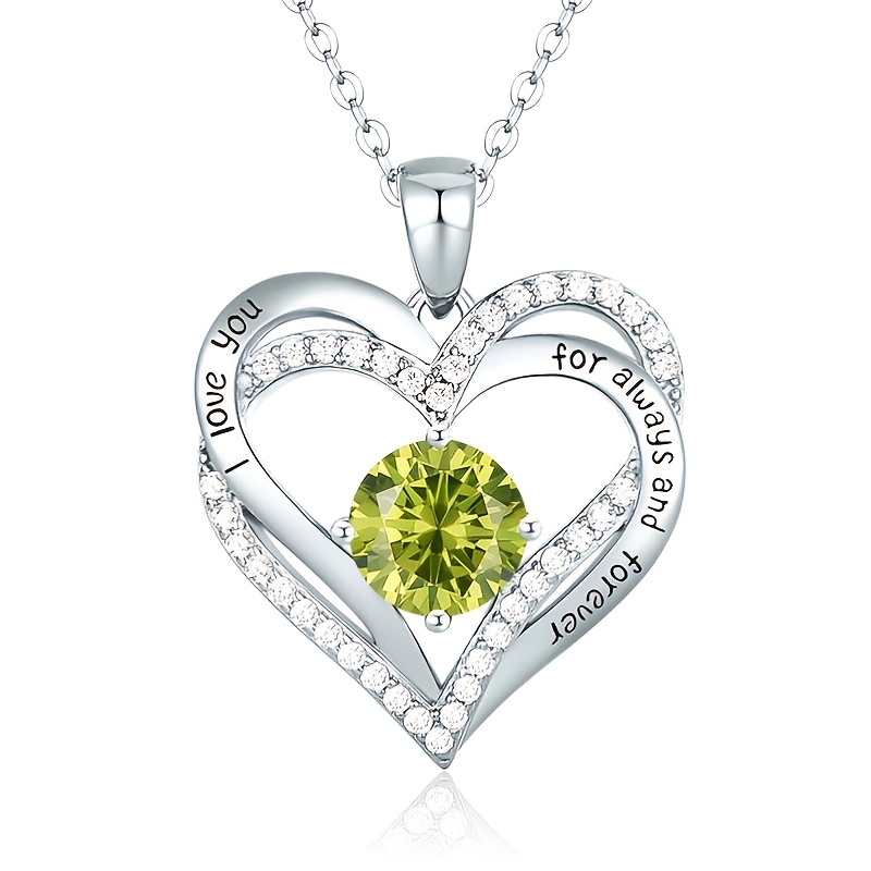 925 Sterling Silver Pendant Love Heart Lock Necklace Lady Jewelry