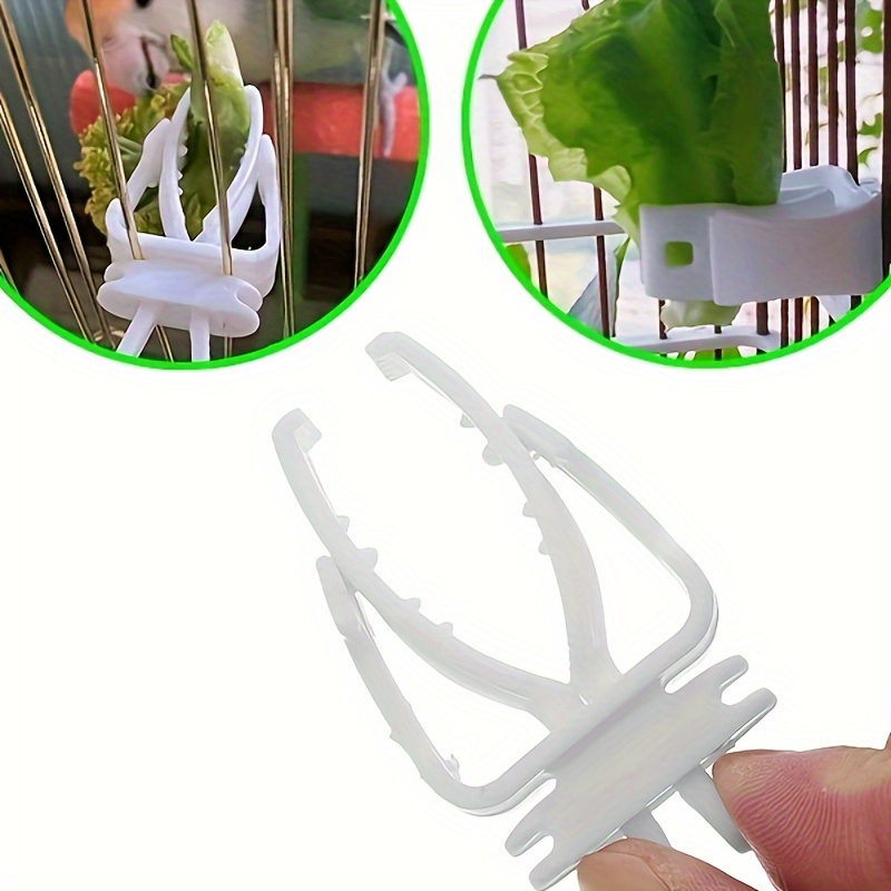 

3pcs Small Pet Bird Food Holders, Parrot Fruits Vegetables Clip, Cuttlefish Bone Feeder Device, Bird Cage Accessories