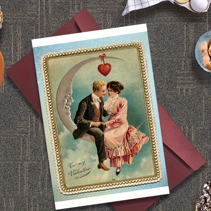 24 Pcs Vintage Valentine's Cards Valentine's Day Cards with Envelopes Retro  Victorian Valentine Cards Assorted Greeting Cards for Classroom Exchange