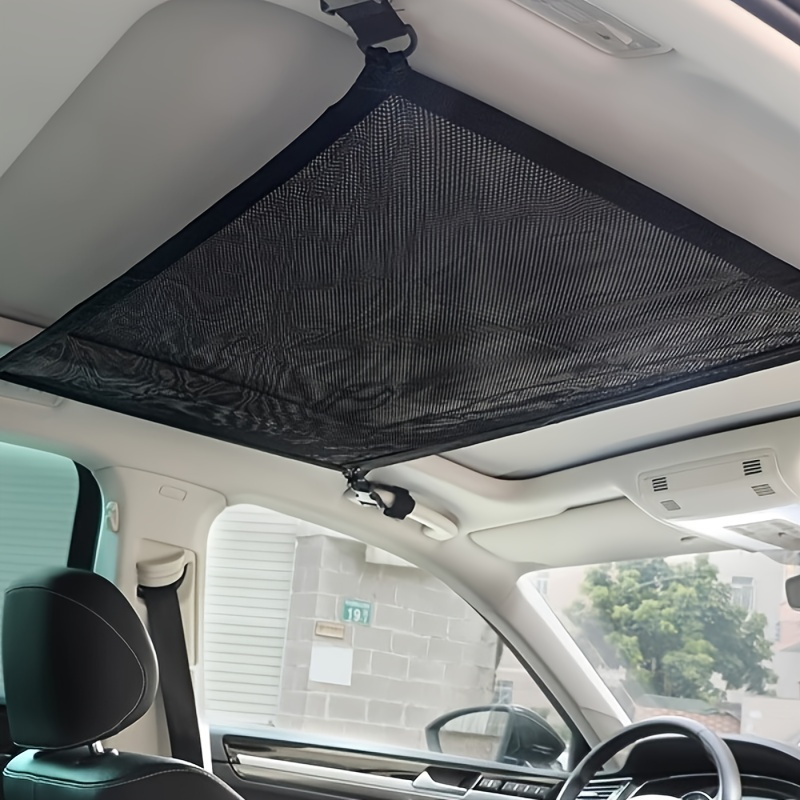 

Suv Car Ceiling Storage Net Pocket, Car Roof Bag Interior Cargo Net Breathable Mesh Bag Auto Stowing Tidying Interior Accessories