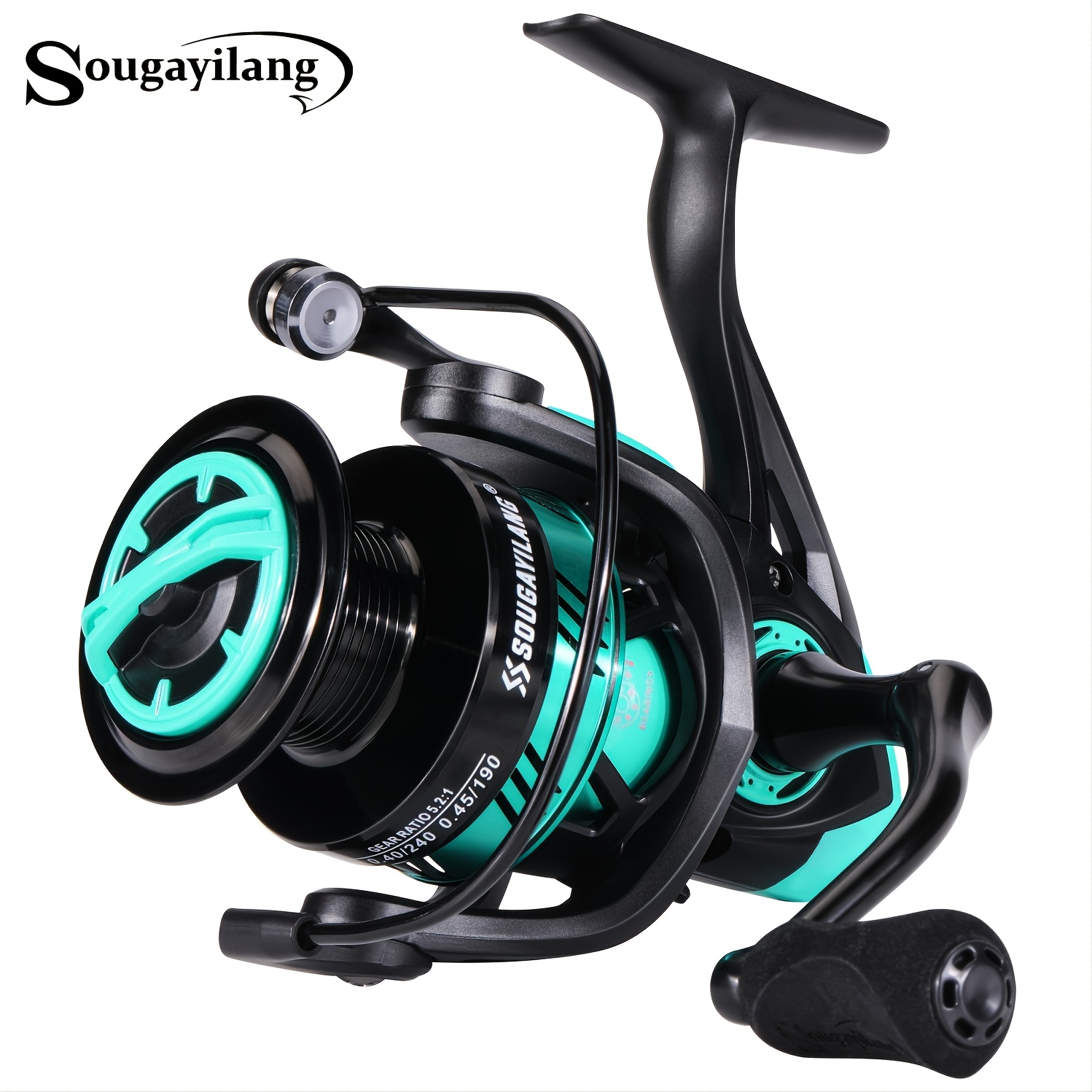 High-performance Fishing Reel With Max Drag, 5.2:1 Gear Ratio, And
