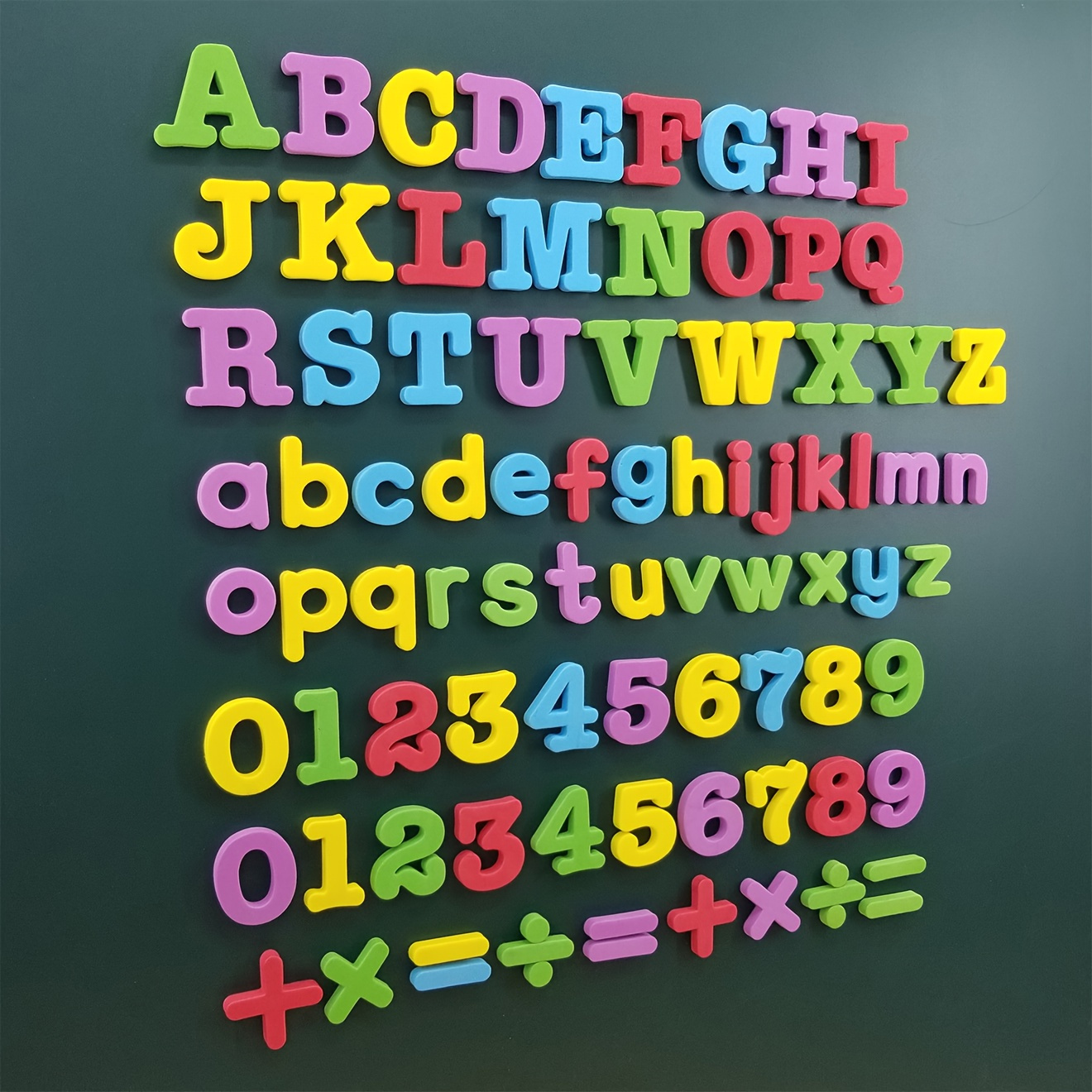 

Letter Teaching Aids, Letter Refrigerator Stickers, Magnetic Number Early Education Puzzle Blackboard Stickers Halloween Christmas Gifts