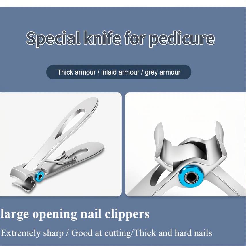 Nail Clippers, Toenail Clippers, Fingernail Clipper Cutters, Stainless  Steel Toe Nail Clippers with Sharp Curved Blades and File, Nail Clippers  for