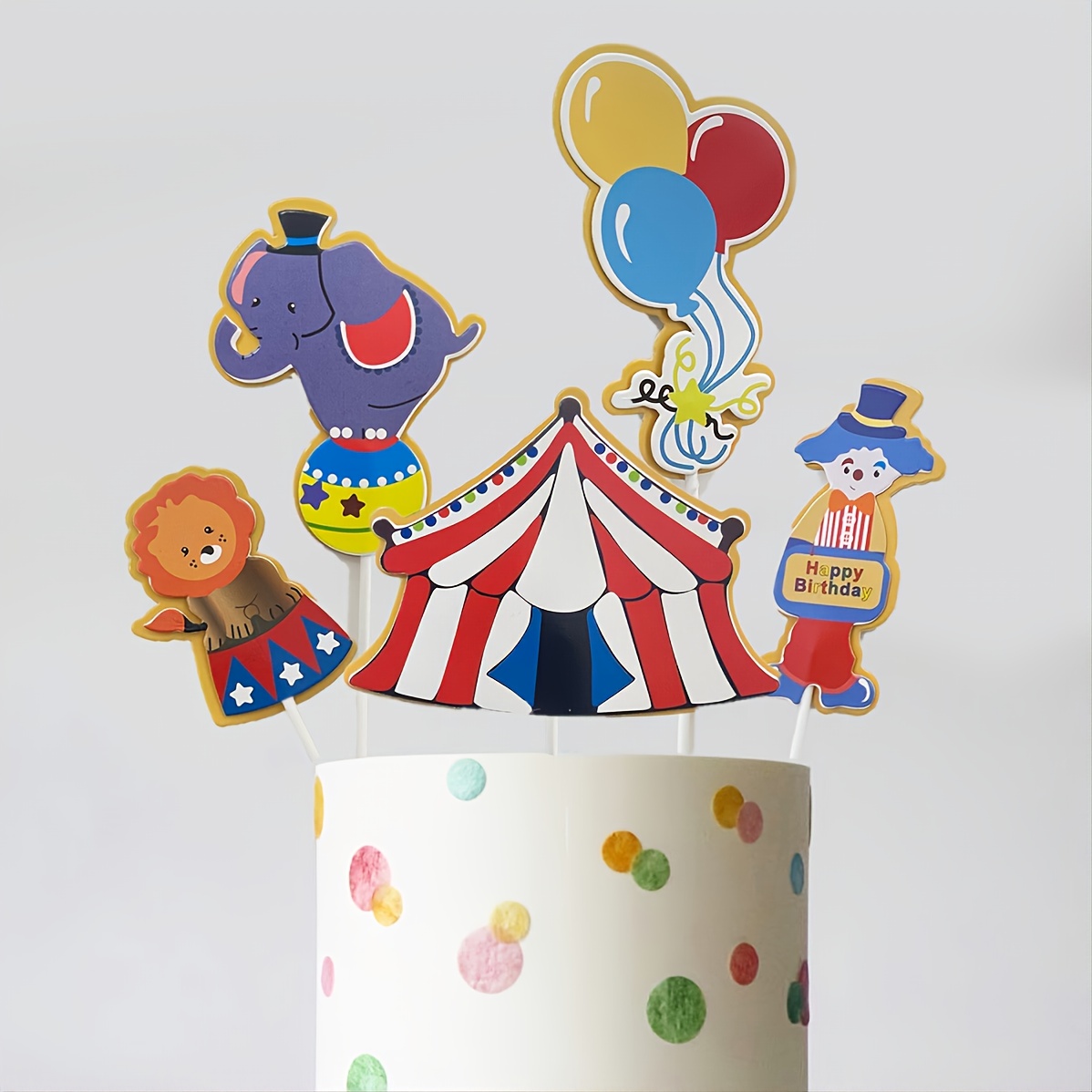 Clown And 1 Cupcake Toppers To Go With A Circus Theme Cake For My Grandsons  First Birthday Thank You For Looking - CakeCentral.com
