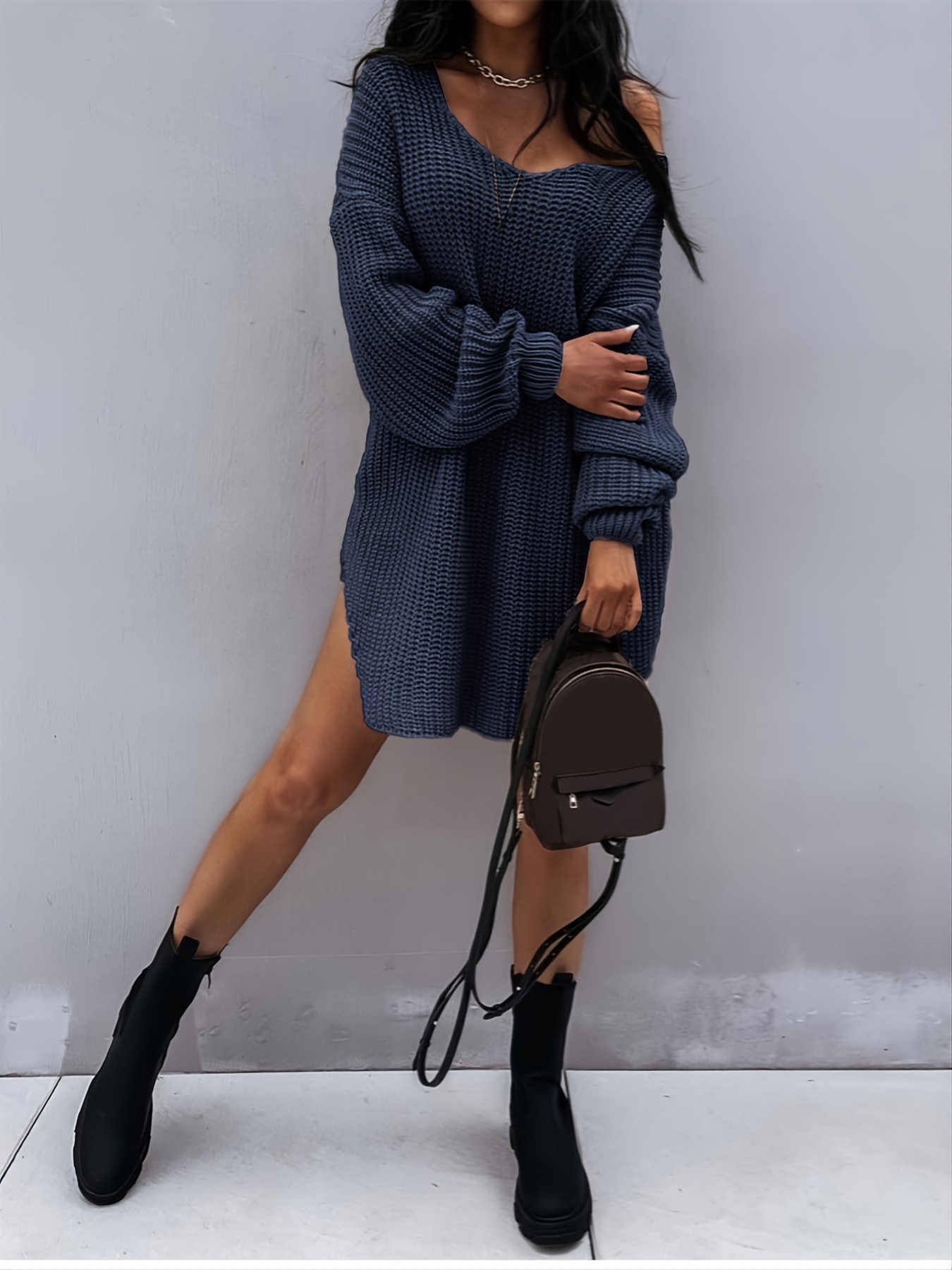 Outfit Formula: Dresses with Tall Boots - YLF