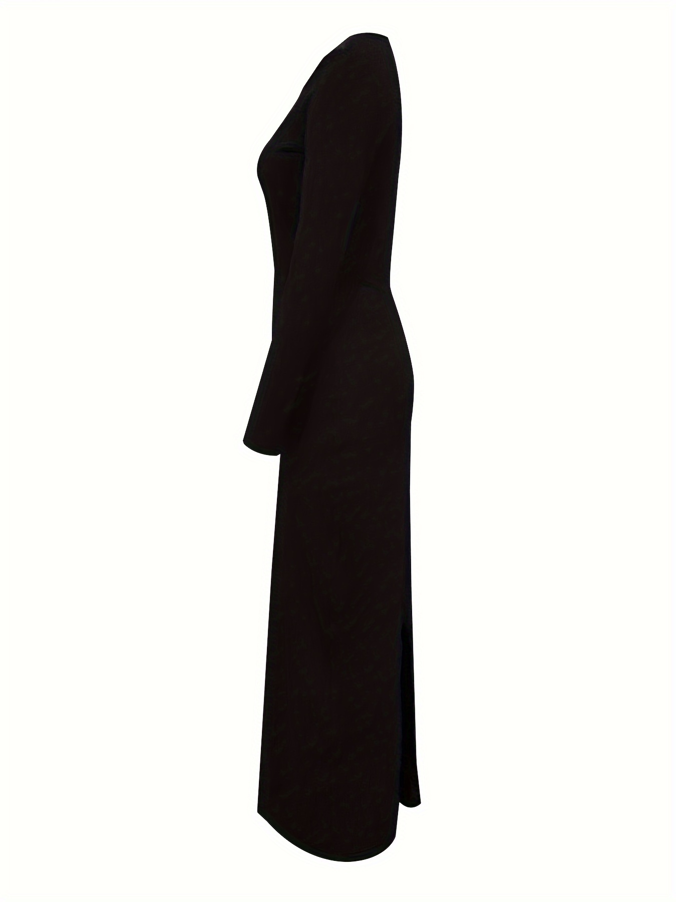 black maxi dress with cap sleeves Mandy