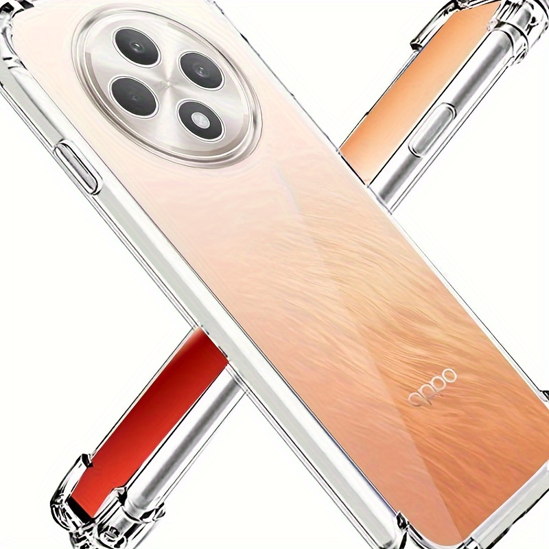 

For Oppo Reno12 F 4/5g Case Clear Shockproof Soft Tpu Phone Case