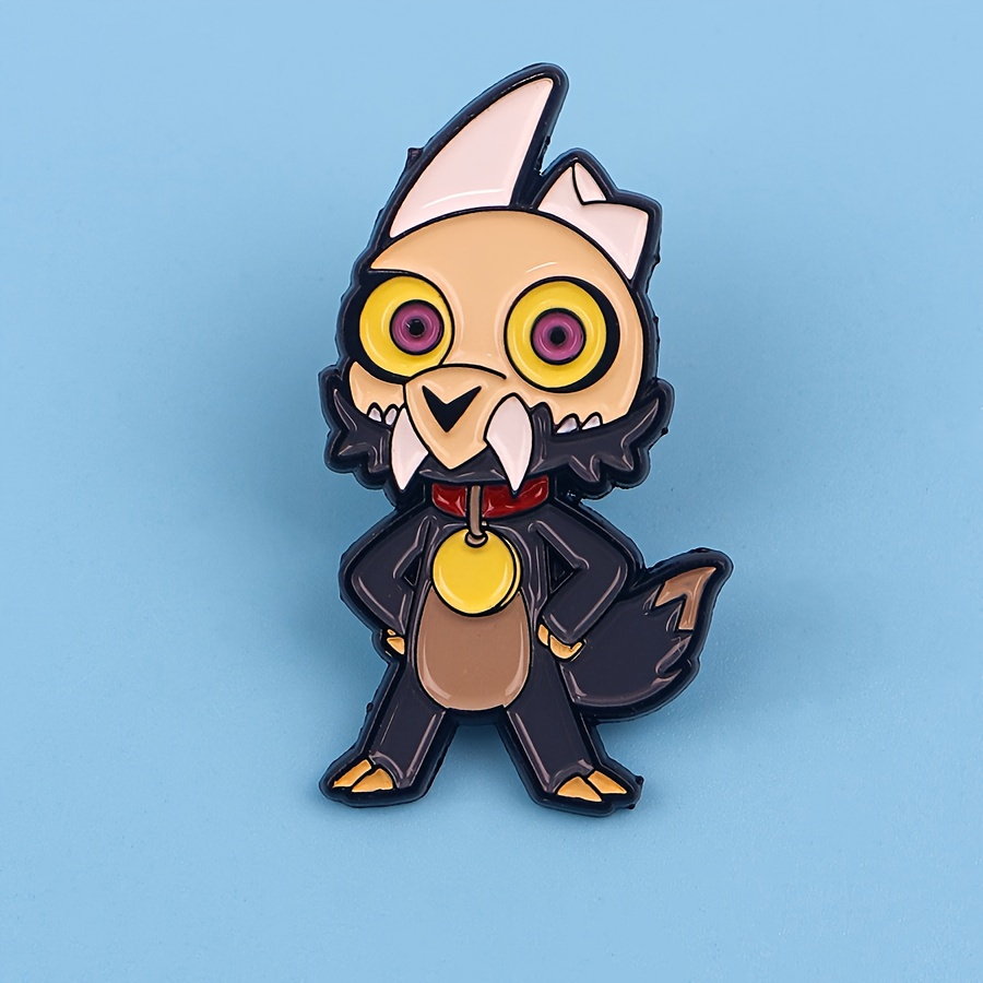 

Chic Owl Anime Enamel Lapel Pin - Zinc Alloy, Backpacks & Clothing Accessories, Gift Idea