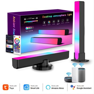 2pcs Flow Light Bar, BT APP Control Smart LED Light Bars Smart Ambient Light For Entertainment PC TV Room Decorations