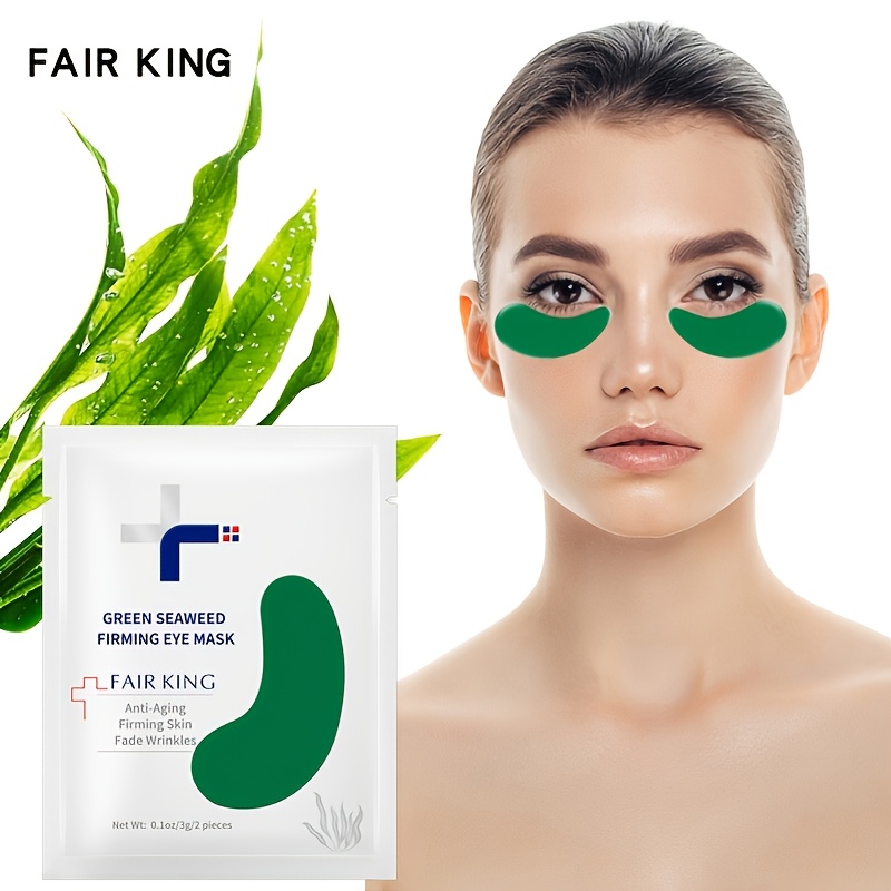10 Pcs Green Seaweed Eye Mask for Skin Care, Dark Circles & Wrinkles