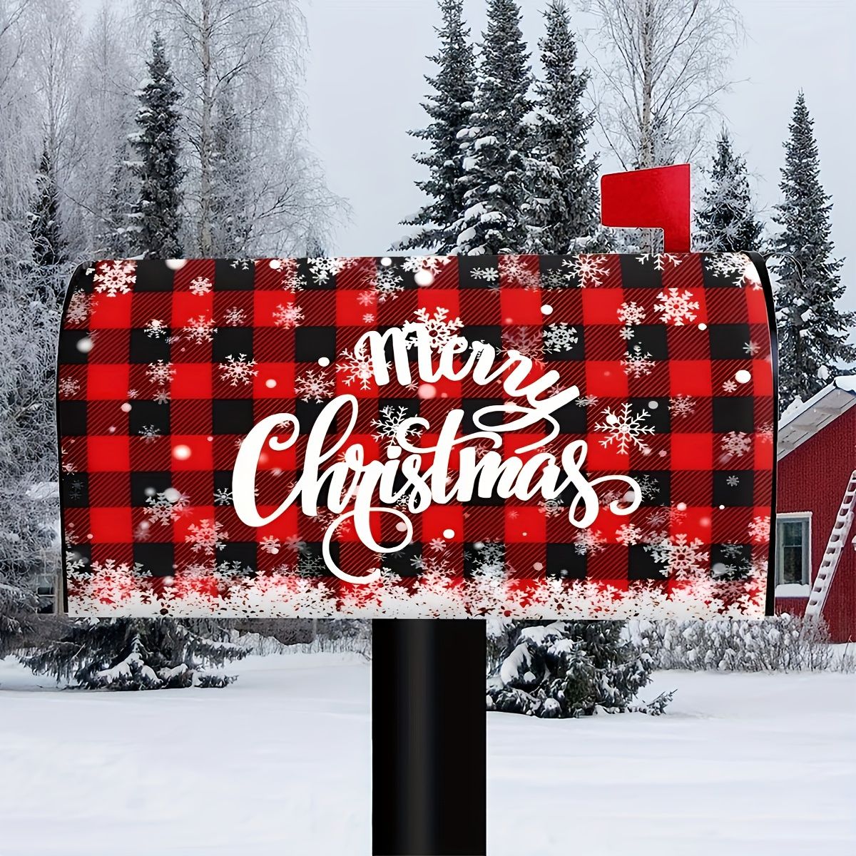 Winter Welcome Pine Tree Fabric Welcome Mailbox Cover Magnetic Cardinal  Snow Green Forest Christmas Red Bird Decorative Post Letter Box Decor for  Garden Yard - China Mailbox Cover and Mail Wrap price