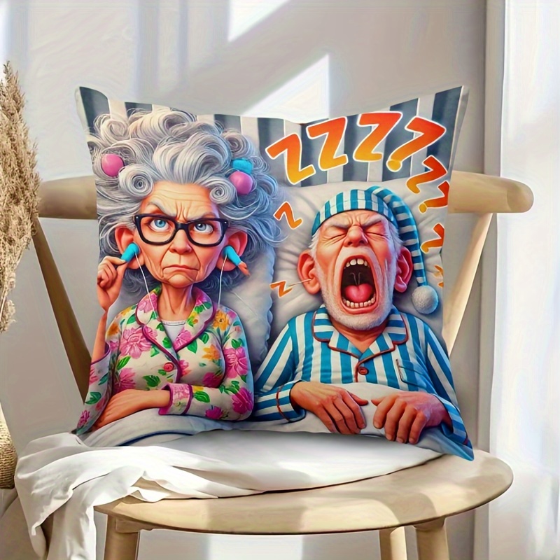 

Hypallergenic , Contemporary , Knit , Washable - Humorous Elderly , For Bed, Sofa, , & Decor - Double-sided , No (1 )