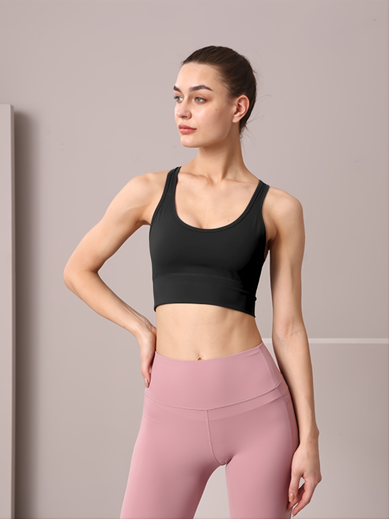 Adjustable Backless Yoga Sports Bra Quick Dry Gym Camisole - Temu