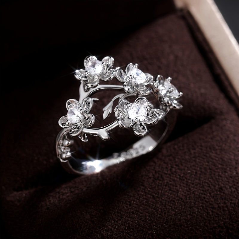 Conjunto de anillos elegantes para mujer, joyería de moda de