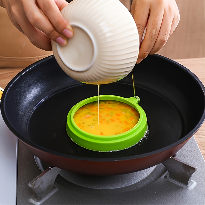 1pc Heart Shaped Silicone Egg Fryer Pancake Mold Tool Poached Egg Mold -  Home & Kitchen - Temu