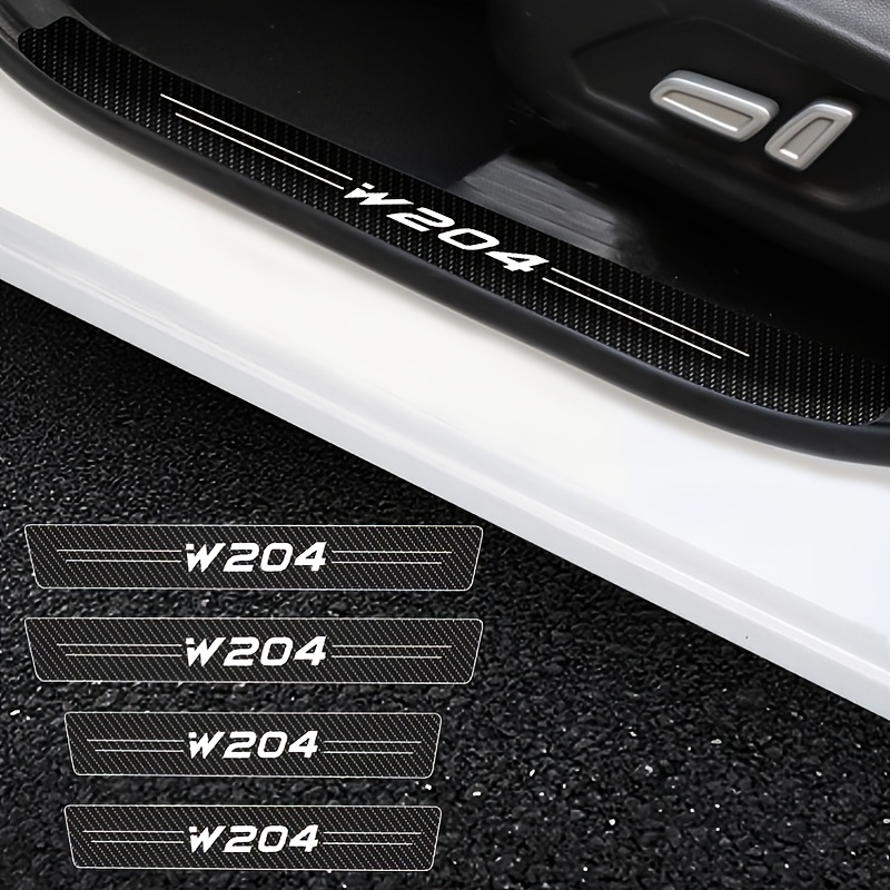 4 Stück Autoaufkleber, Anti-kratz-türschweller-schutz Carbon-faser-auto-tür-einstiegsleiste  Schutz Für Mercedes Benz W204 - Auto - Temu