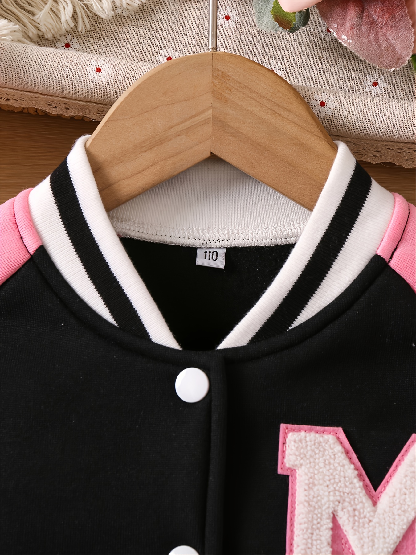 M Colour Block Varsity Bomber Jacket