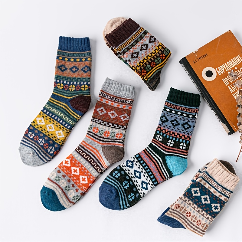Comprar Calcetines de senderismo Merino para mujer, calcetines de lana  cálidos y transpirables, regalos, calcetines de invierno, calcetines de  punto para mujer
