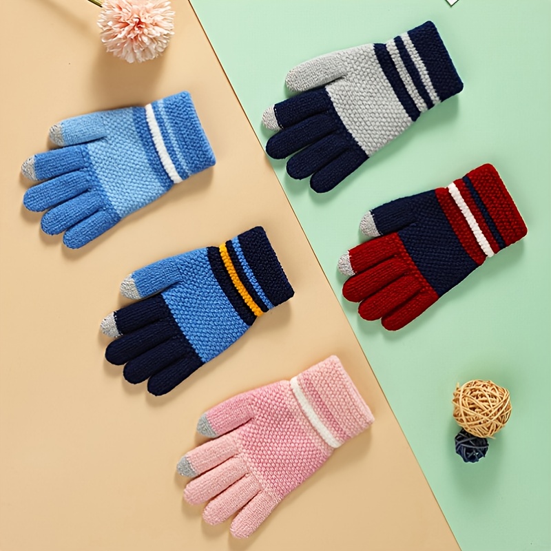Gants d'hiver pour enfants gants épais pour écran tactile - Temu