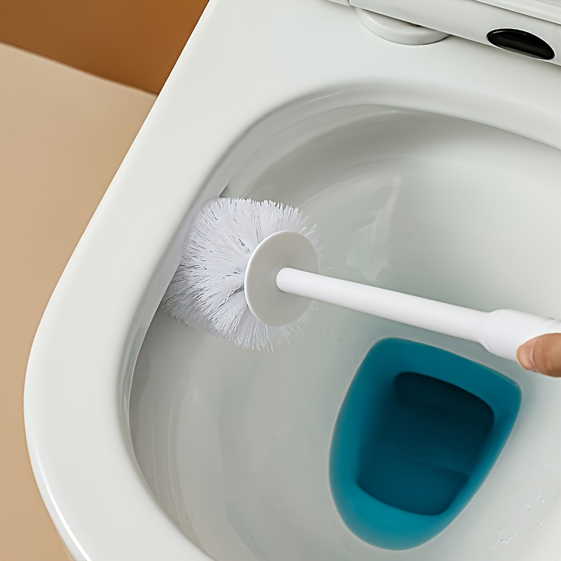 Soft handle toilet brush/rim