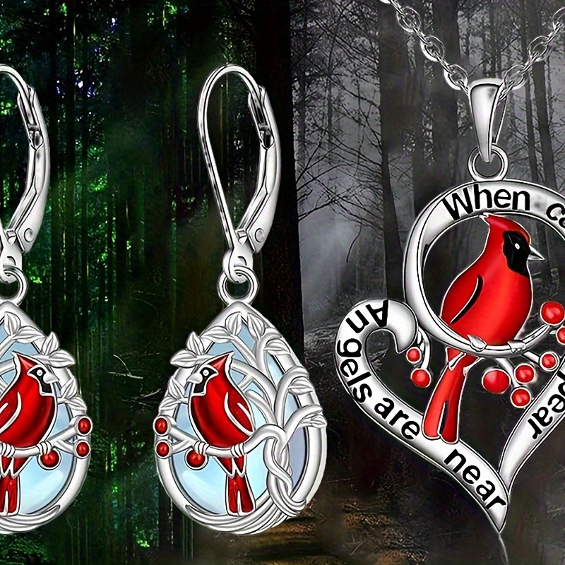 

3pcs Jewelry Set - Alloy Pendant Necklace And Earrings, Design, Non-plated, Ideal For Women, Suitable For 18+, Birthdays, , Christmas Gifts