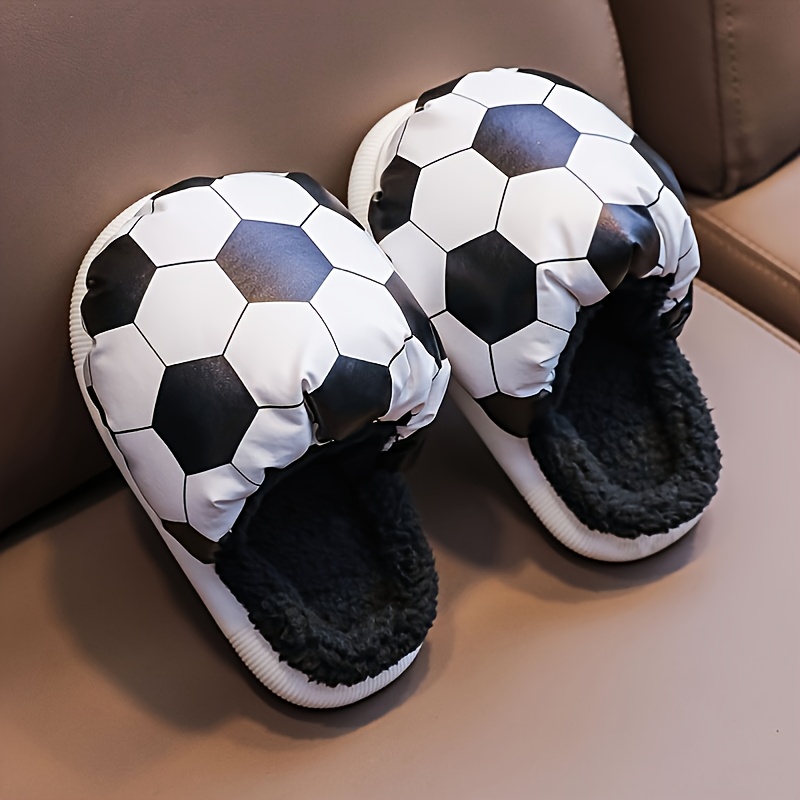 Football Plush Slippers