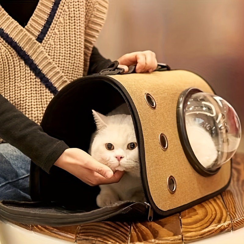 1pc Cat Backpack Carrier,breathable Dog Carrier - Cat Bag For