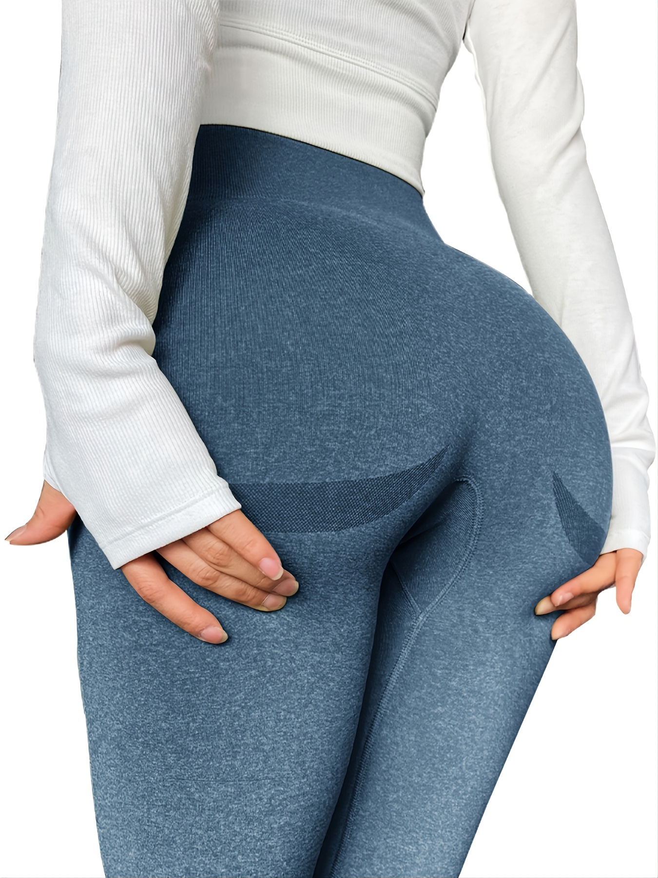 Breathable High Waist Yoga Leggings Butt Lifting Sweat - Temu