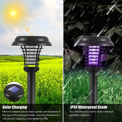 2pcs Solar Bug Zapper Outdoor Lights, Solar Powered Zapper Lamp, For Indoor And Outdoor Use