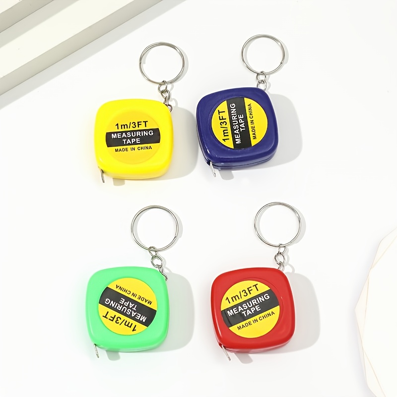 1pc Cute Mini Retractable Keychain Tape Measure, Portable Backpack Keychain Tape  Measure, Premium Tape Measure , Pull Ruler, 39.37inch Measuring Meter  Ruler, Stainless Steel Small Ruler With Keychain, Portable Ruler Gift