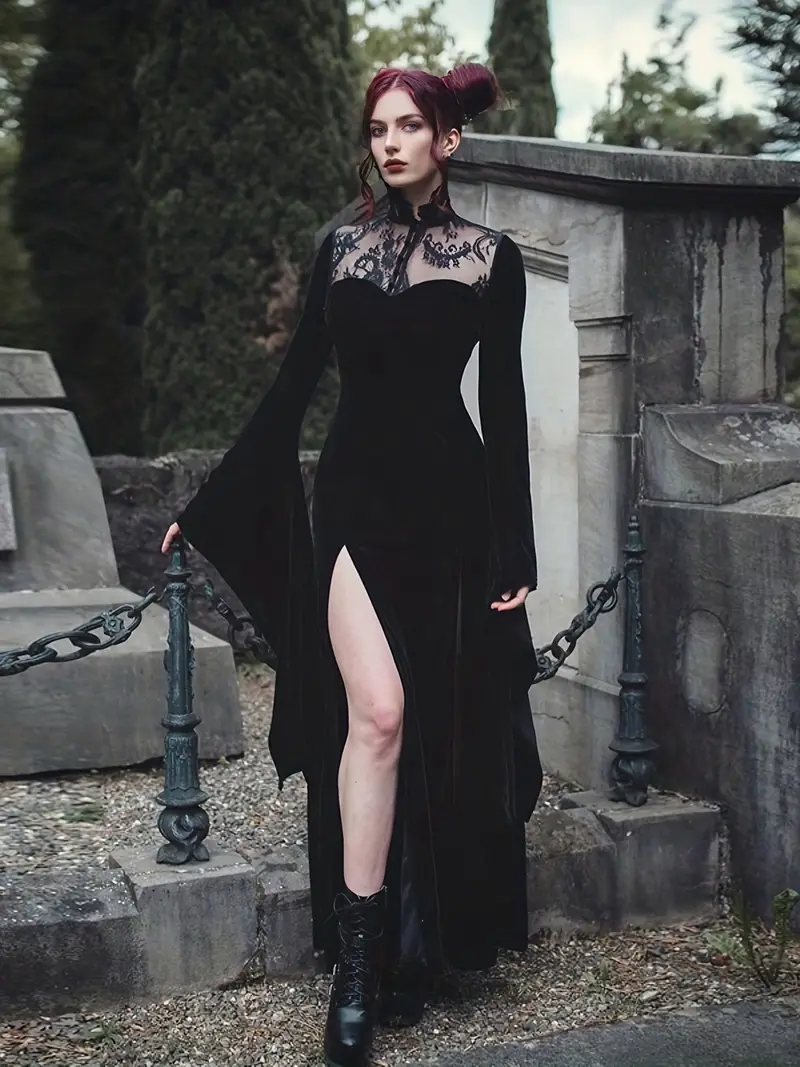 gothic black dress