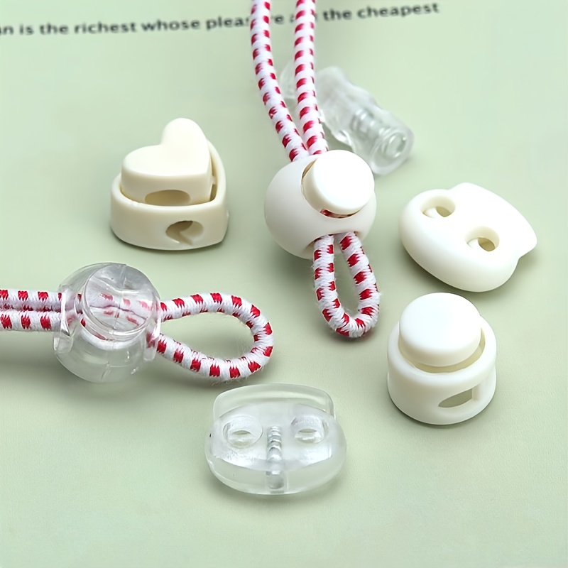 Plastic Toggles Cord Locks Laces Stop End Stopper for Drawstrings Clothing  Coats
