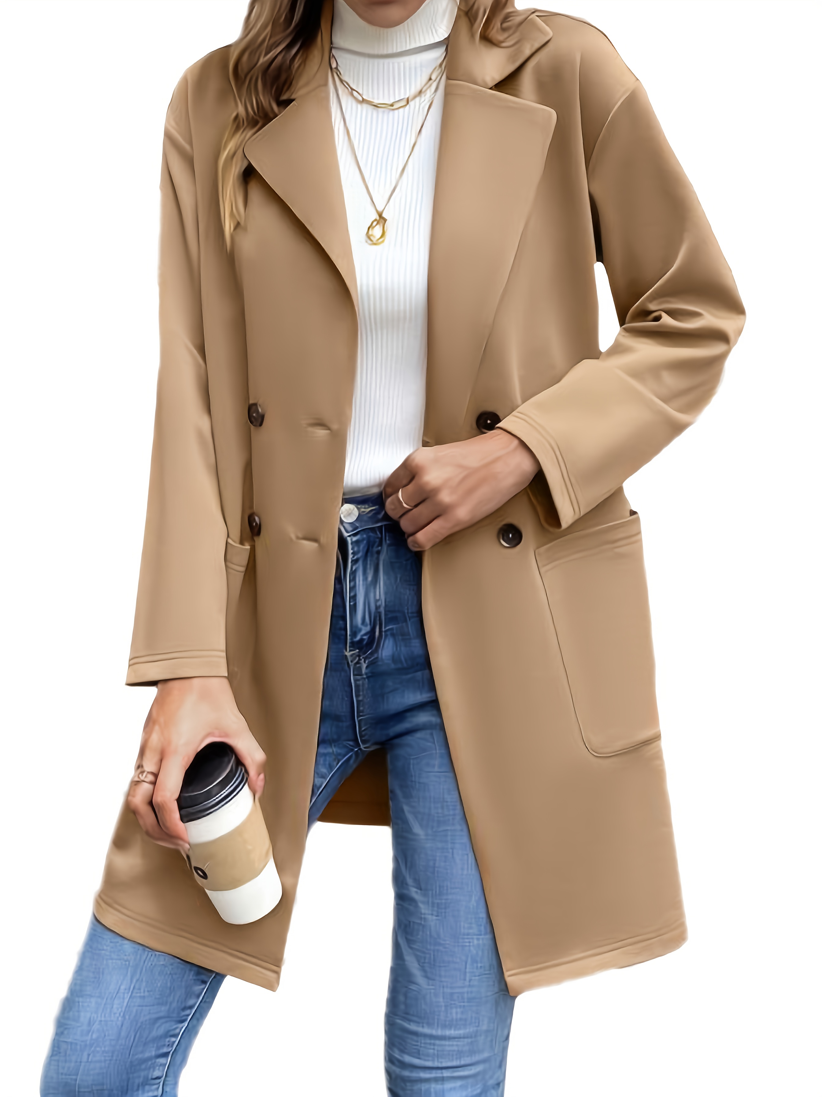 mid length blazer coat