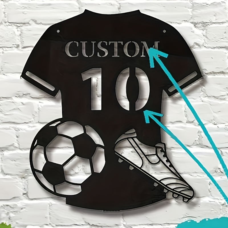 

Jersey Metal - Personalized & , Reusable Decor For , Detachable -