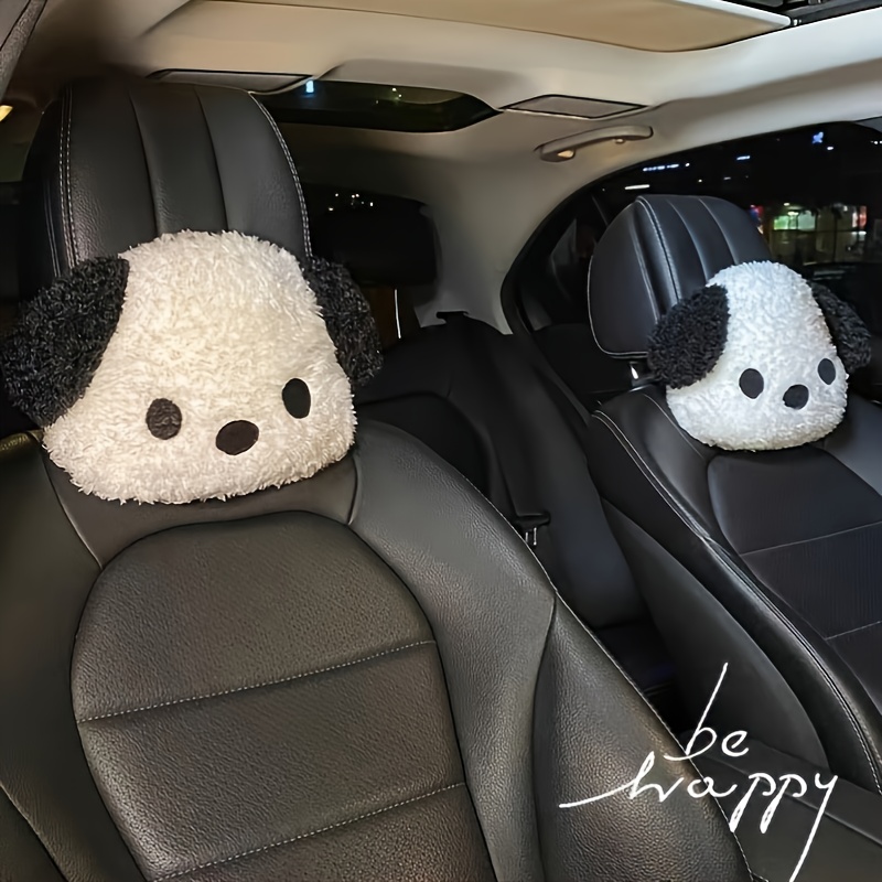 Cute Cat Car Accessories, Travelling Comfortable Plush, Car Decor, Car Seat  Headrest and Waist Rest, Soft Pillow 