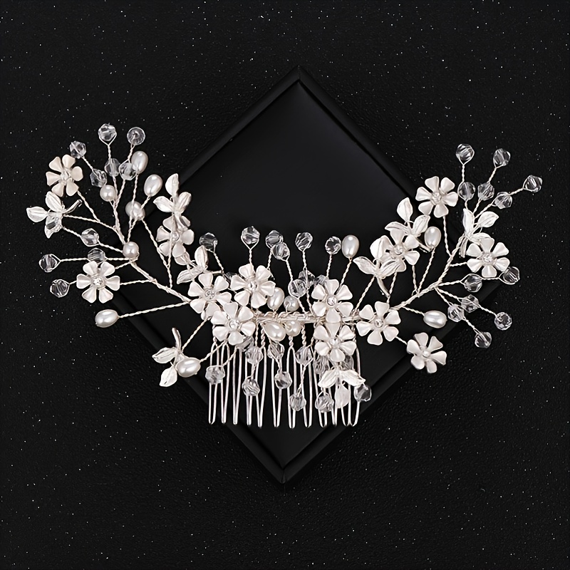 Crystal Flower Bridal Hair Comb Wedding Hair Accessories