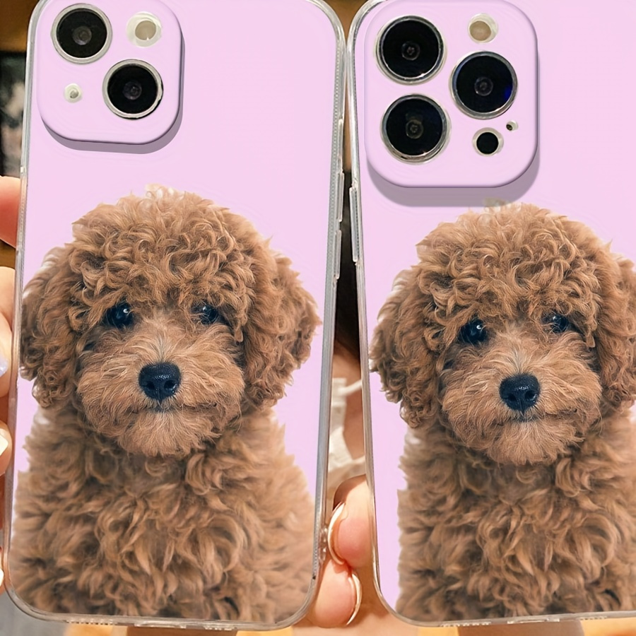 

Creative Poodle Pattern Transparent Phone Case Premium Texture Case For 15 14 11 Xs Xr X 8 7 6 6s Plus Pro Max, Gifts, For Family, Birthday, Friend Or Yourself