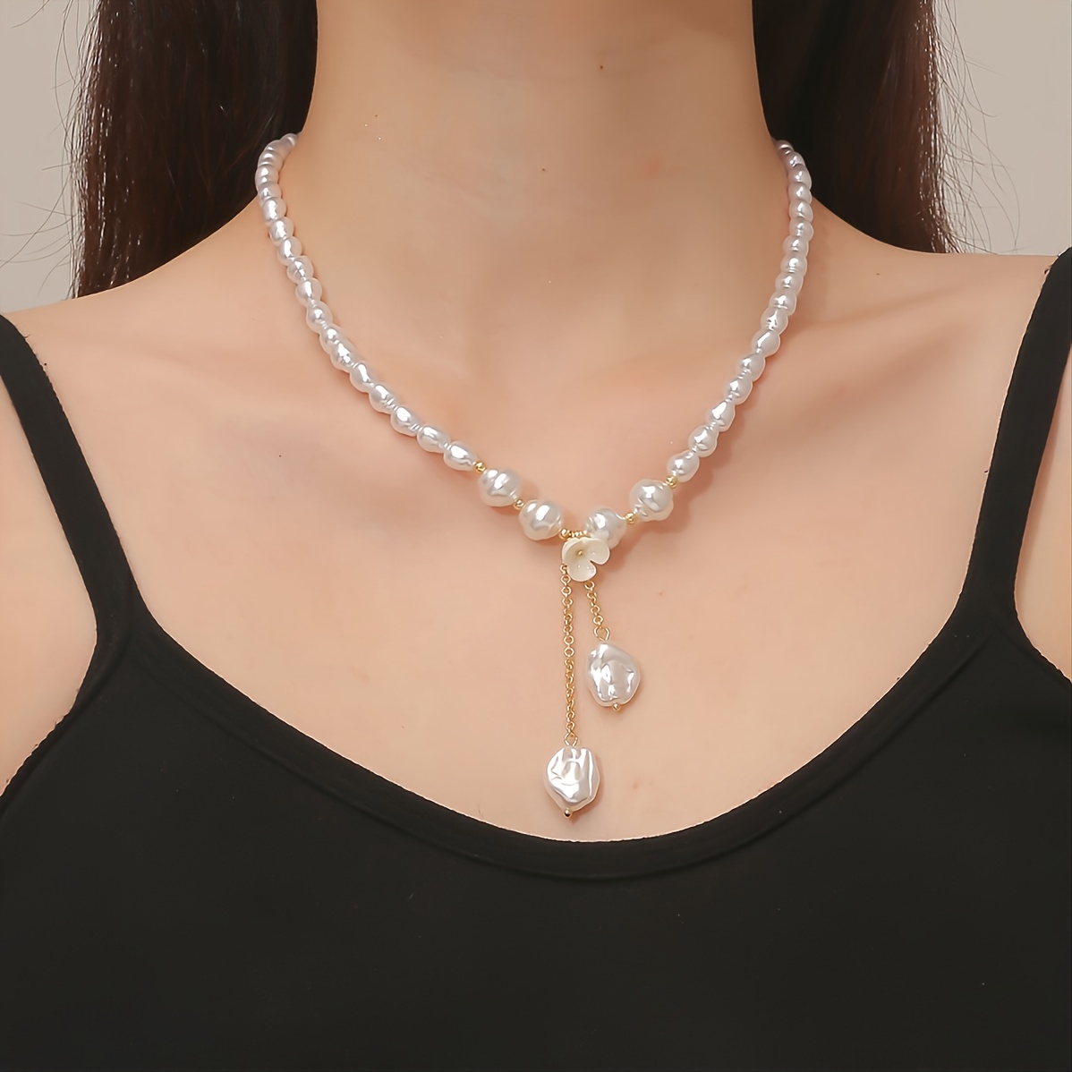1pc Baroque Pearl Necklace 2023 New In Trendy Accessories