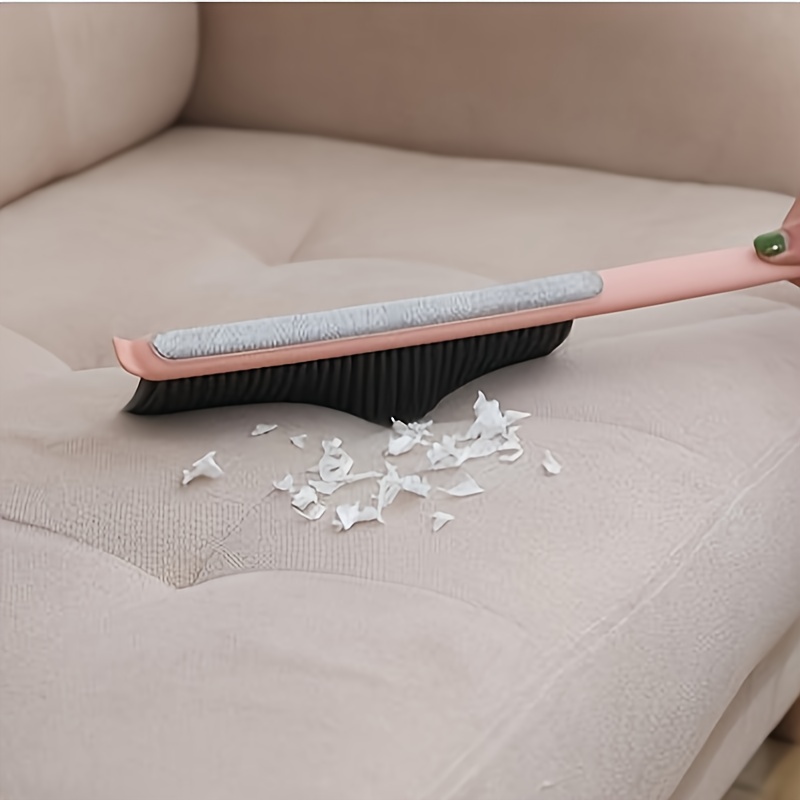 Soft Utility Cleaning Brush Counter Duster for Couch, Sofa, Table, Chair, Bed, Car, Cloth with Multicolor Handle and Soft Microfiber Bristles